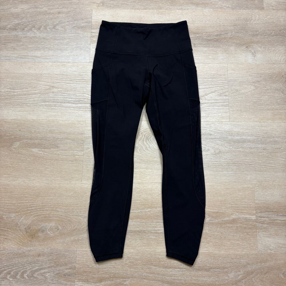 Lululemon‎ Ruched Ankle Legging Women's 8 Color Black